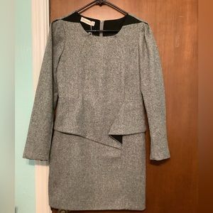 Office formal suit grey dress Medium